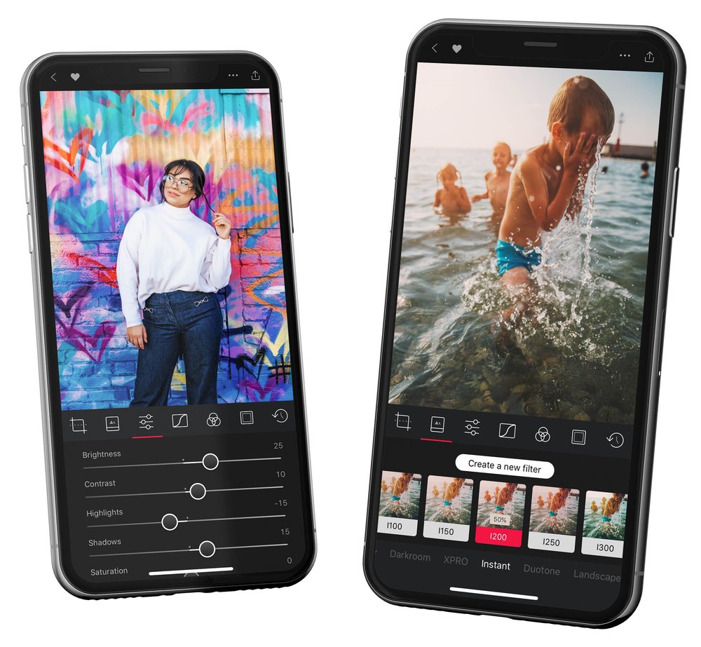   Darkroom is available also for the iPhone  